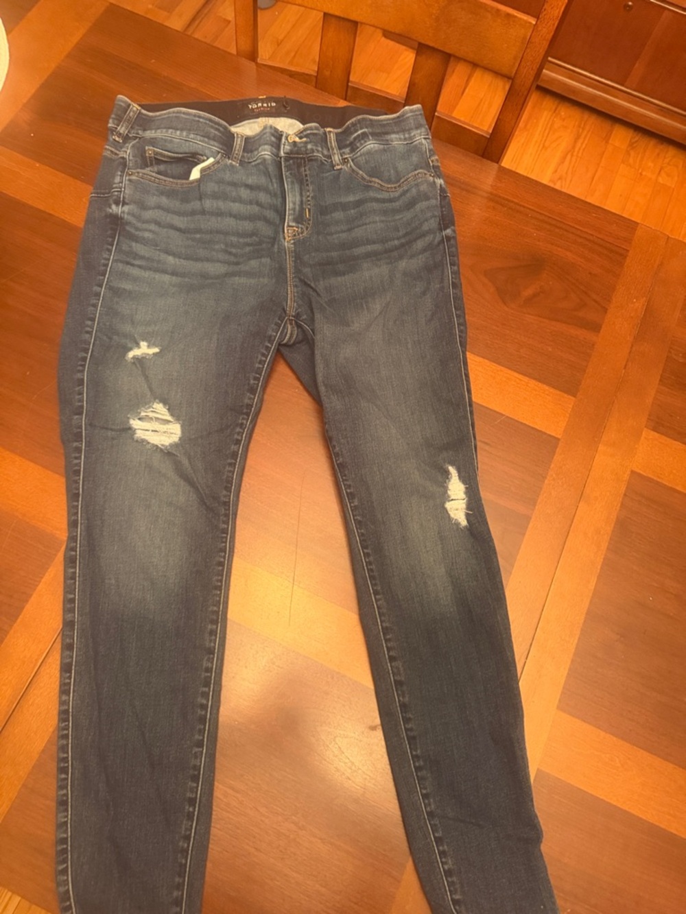 Torrid… Women’s Distressed Skinny Jeans - Dark Blue size 18r